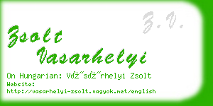 zsolt vasarhelyi business card